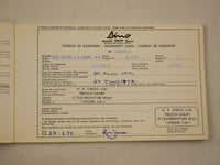 1977 Ferrari 308 GT4 Dino Warranty Card Booklet *13156*