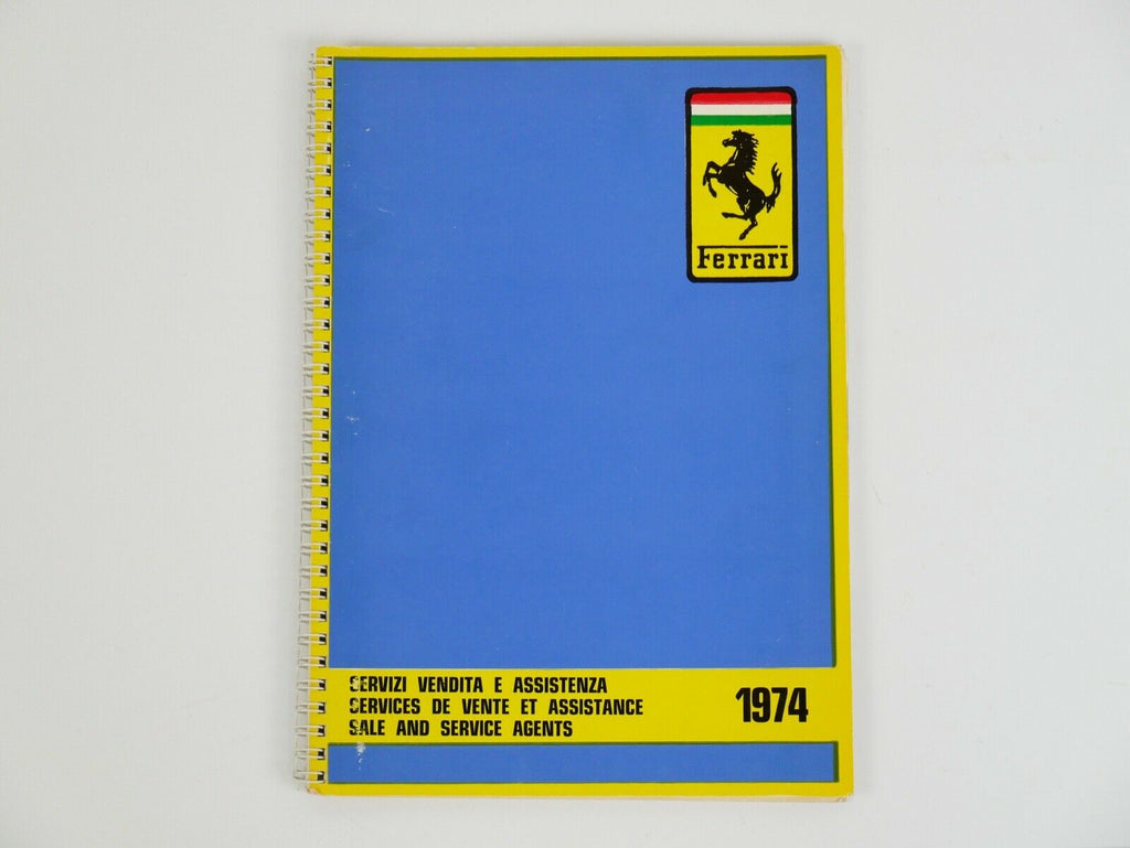 1974 Ferrari Dealer Directory 