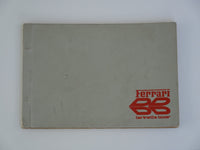 Ferrari 365 GT4 BB Owner's Manual Pouch