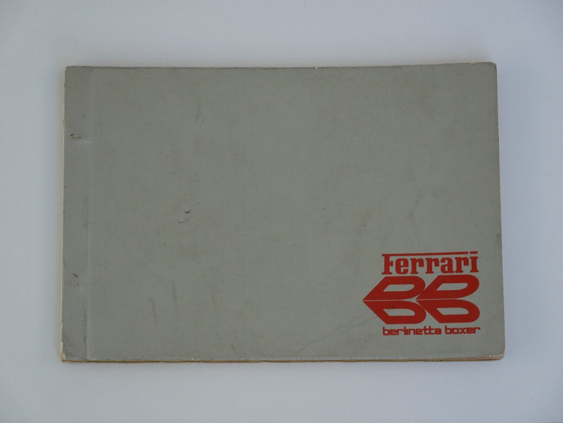 Ferrari 365 GT4 BB Owner's Manual Pouch