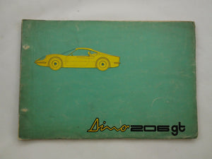 1969 Ferrari 206 Dino Spare Parts Manual