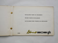 1969 Ferrari 206 Dino Spare Parts Manual