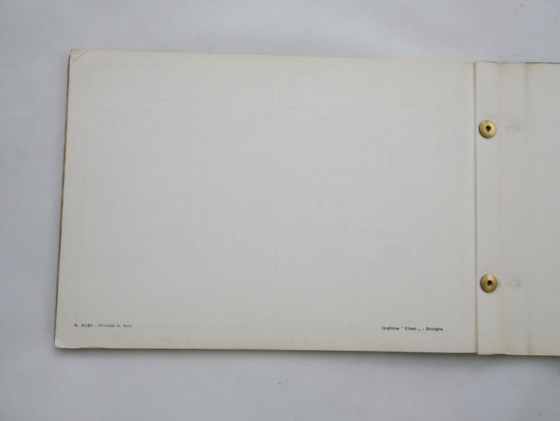 1969 Ferrari 206 Dino Spare Parts Manual