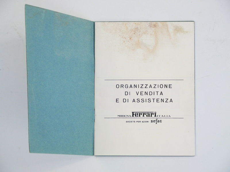 1970 Ferrari Dealer Directory