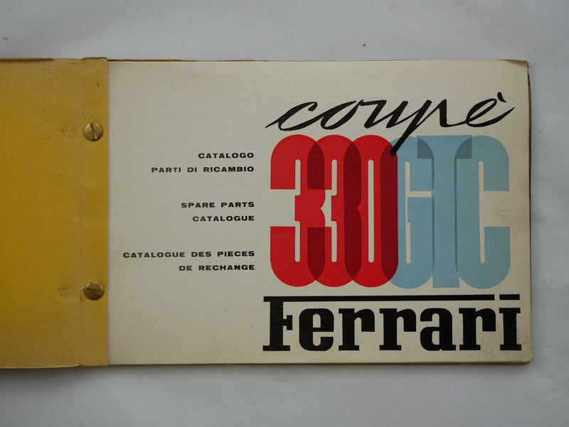 1967 Ferrari 330 GTC Spare Parts Manual