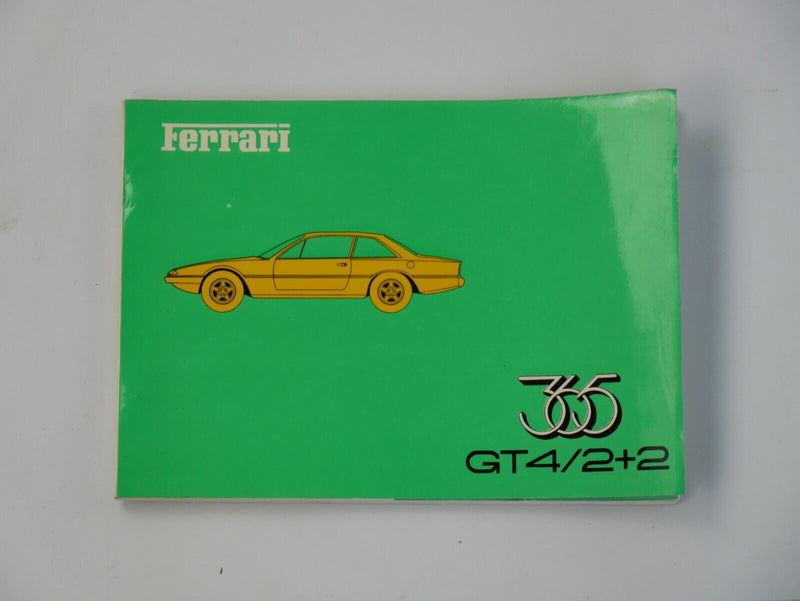 Ferrari 365 GT4 2+2 Owner's Handbook Parts Manual