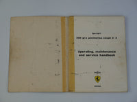 Ferrari 250 SWB Owner's Handbook Manual Pouch