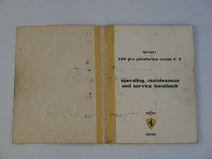 Ferrari 250 SWB Owner's Handbook Manual Pouch
