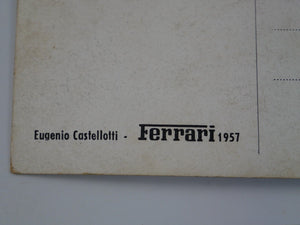 Ferrari Postcard Brochure Castellotti