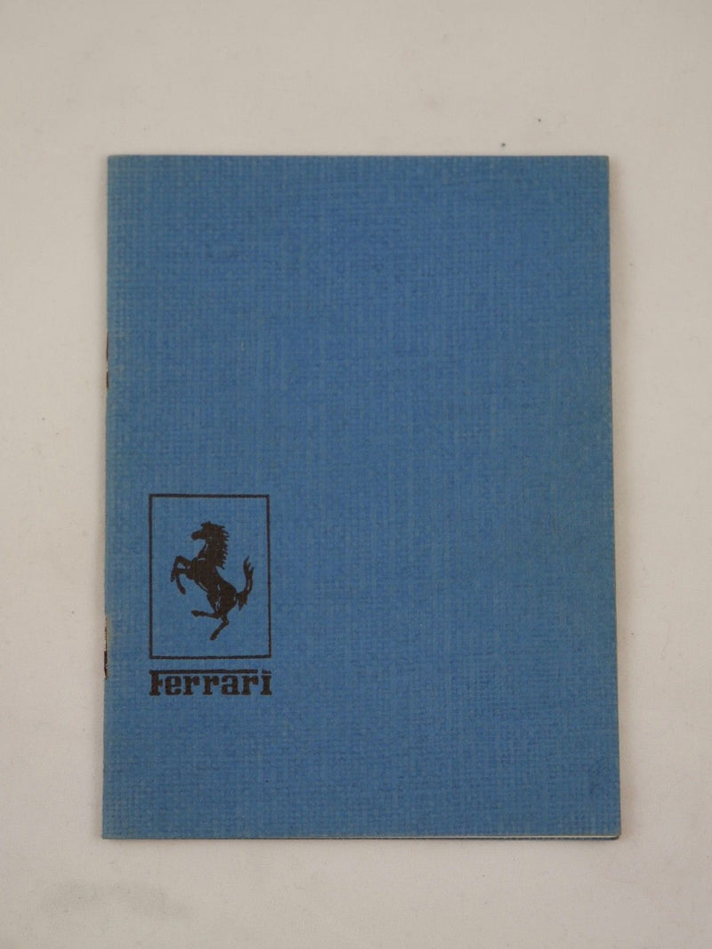 Ferrari 275 GTB/4 Owner's Manual Pouch Wallet Handbook