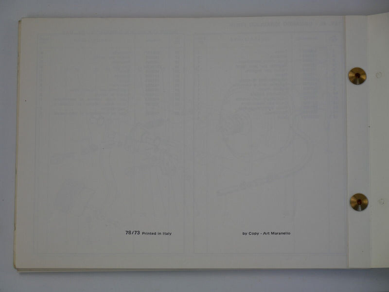 Ferrari 365 GT4 2+2 Owner's Handbook Parts Manual
