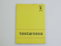 Ferrari Testarossa Owner's Handbook Manual