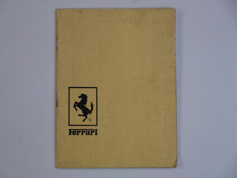 1971 Ferrari 246 Dino Manual Pouch