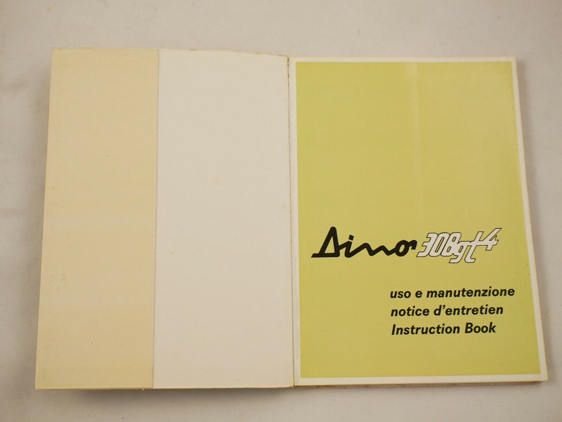 1975 Ferrari 308 GT4 Dino Owner's Manual Pouch Set