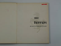 1961 Ferrari Yearbook Annuario