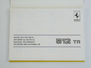 Ferrari 512 TR Owner's Handbook Manual Schedoni Pouch