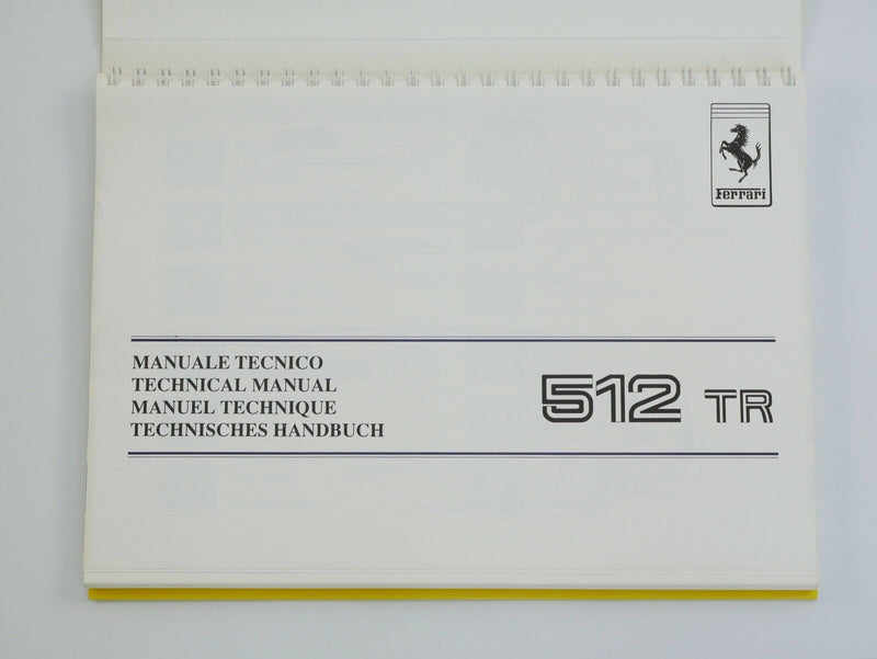 Ferrari 512 TR Owner's Handbook Manual Schedoni Pouch