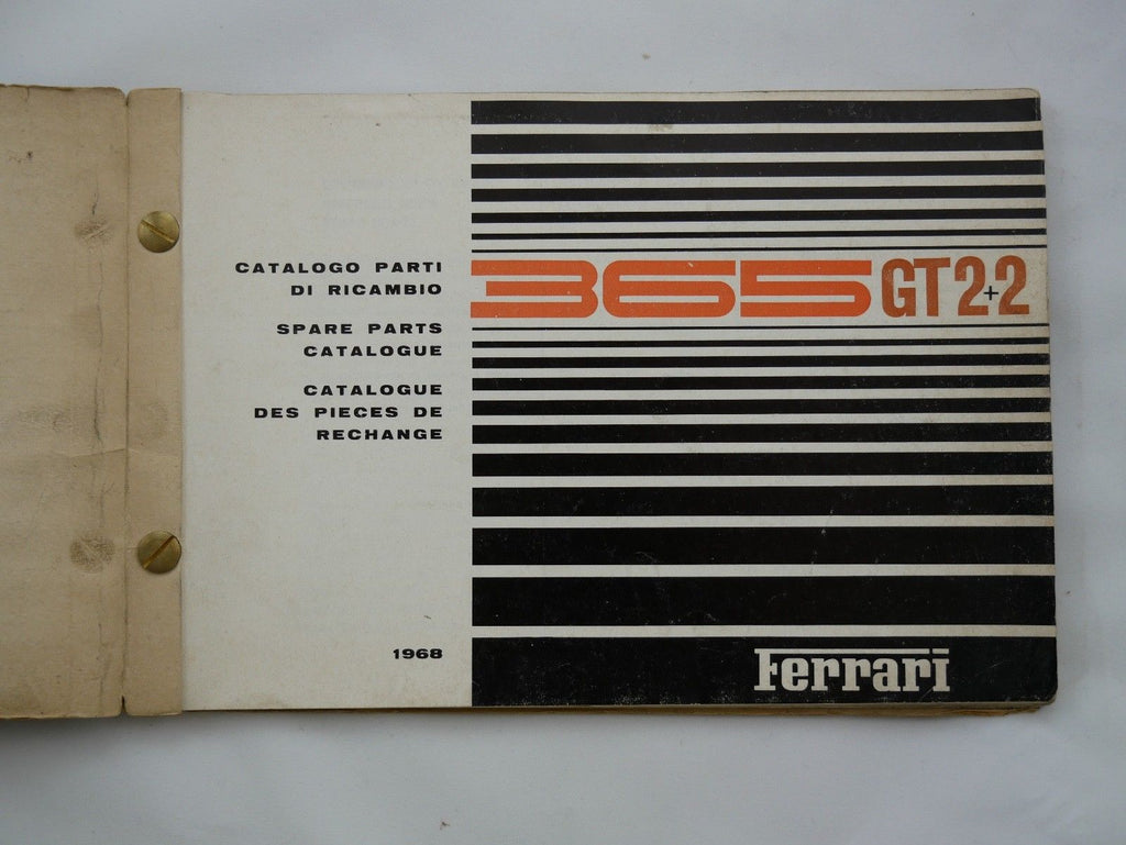 1968 Ferrari 365 GT 2+2 Spare Parts Manual