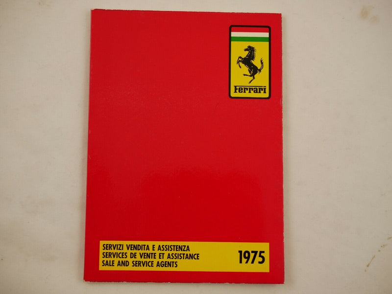 1975 Ferrari 308 GT4 Dino Owner's Manual Pouch Set