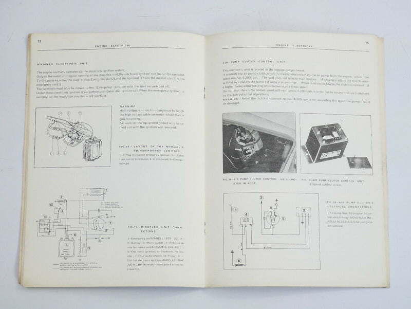 1973 Ferrari 246 GT Dino Chassis Service Abstract Manual