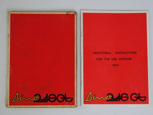1974 Ferrari 246 Dino Owner's Manual Pouch 