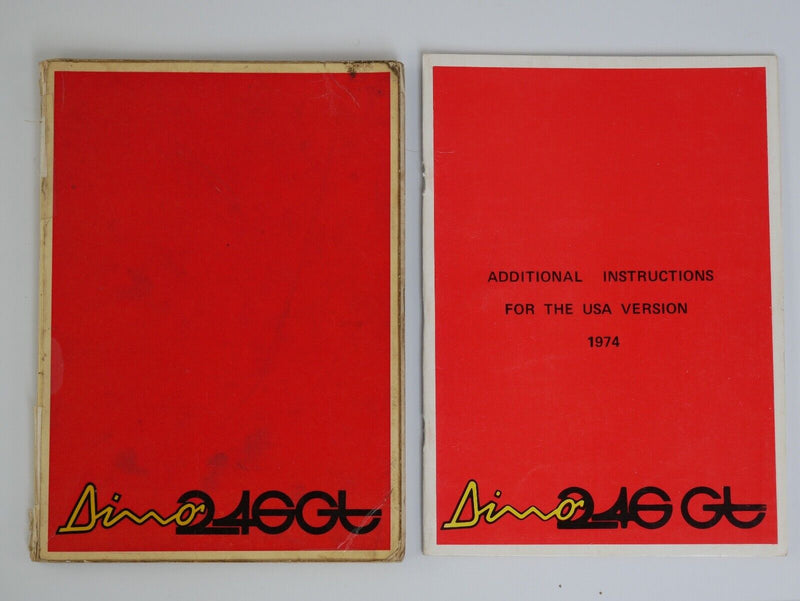 1974 Ferrari 246 Dino Owner's Manual Pouch 