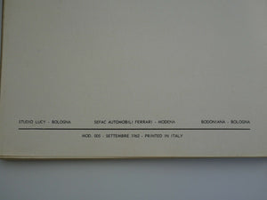 Ferrari 250 Manual Handbook Pouch 