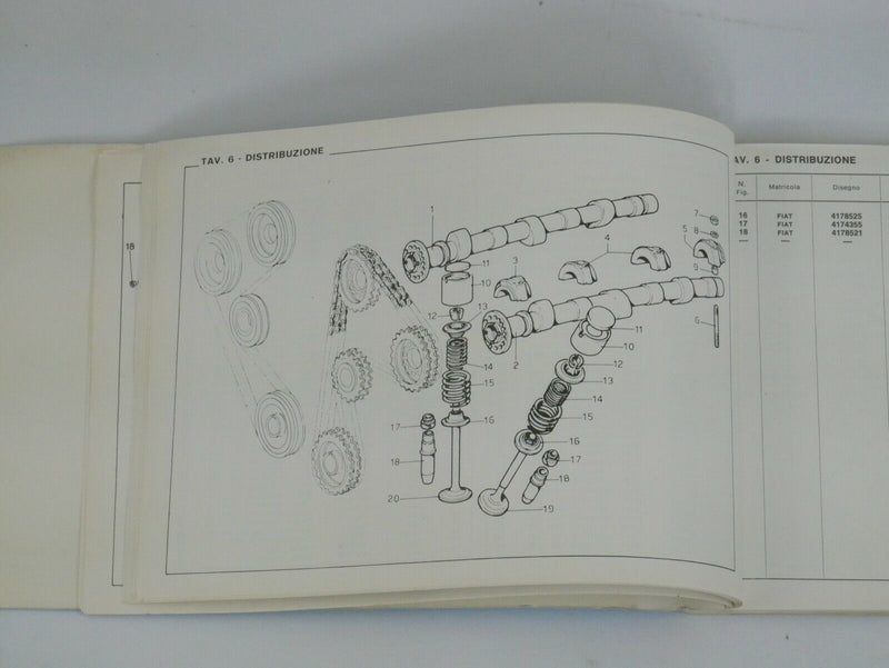 Ferrari 246 Dino Spare Parts Catalogue Manual