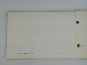 1970-72 Ferrari 246 Dino Spare Parts Catalogue Manual