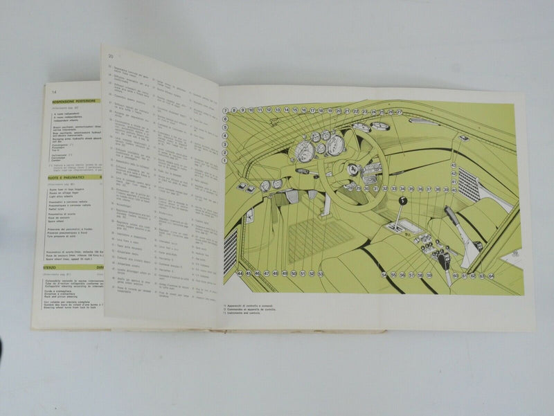 1975-78 Ferrari 308 GTB Owner's Manual Handbook