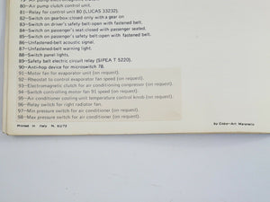 1973 Ferrari 246 GT Dino Chassis Service Abstract Manual