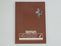Ferrari 400i Owner's Manual Handbook