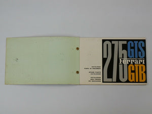 Ferrari 275 Spare Parts Manual