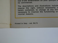  Ferrari 365 GTC/4 Owner's Manual Handbook