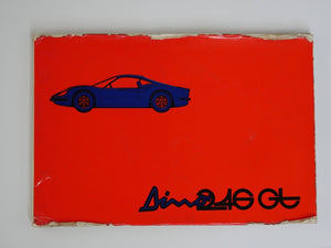 1974 Ferrari 246 Dino Owner's Manual Pouch 