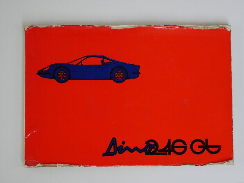 1974 Ferrari 246 Dino Owner's Manual Pouch 