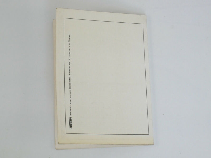  Ferrari 365 GTC/4 Owner's Manual Handbook