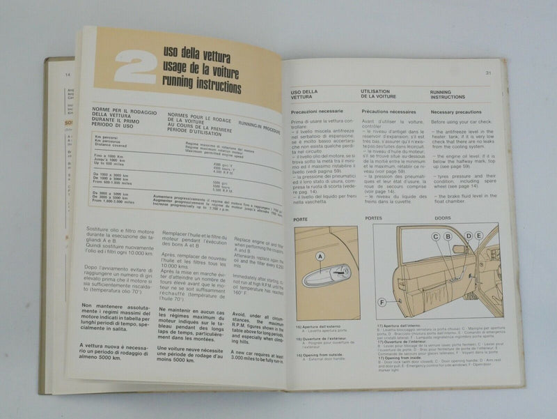  Ferrari Mondial 8 Owner's Handbook Manual