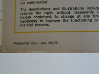 Ferrari 365 GT4 2+2 Owner's & Parts Manuals Handbook