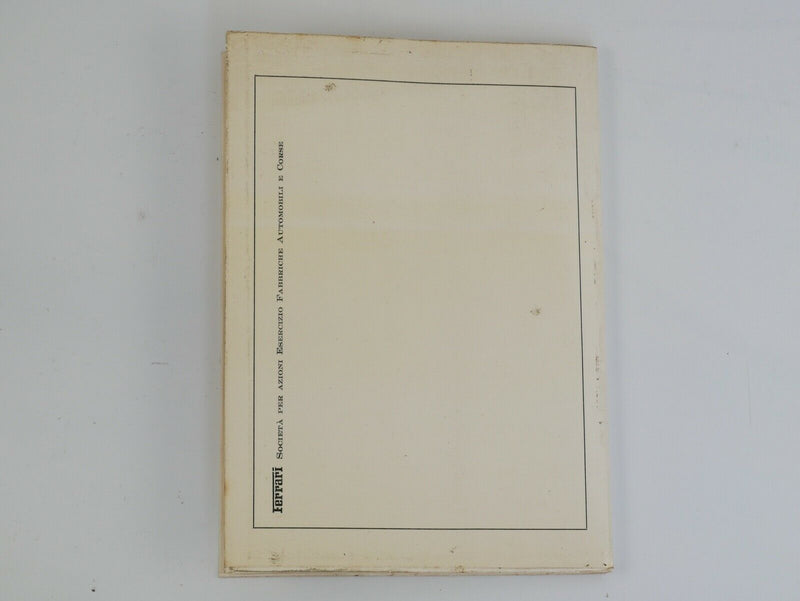 1973-76 Ferrari 365 GT4 2+2 Owner's Manual Handbook
