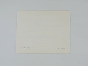 Ferrari 246 Dino Consumer Information Manual