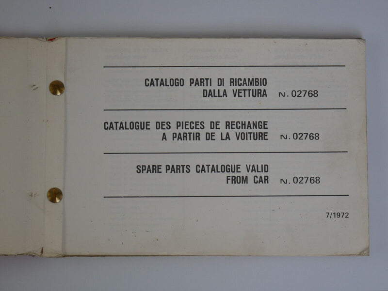 1974 Ferrari 246 Dino Owner's Manual Pouch 