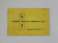 1969 Lamborghini Dealer Directory Manual Handbook Miura Islero Espada