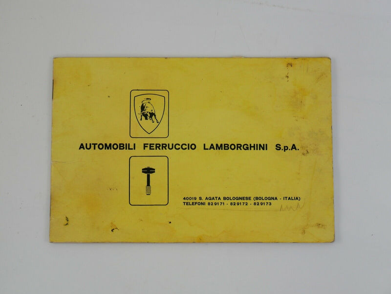 1969 Lamborghini Dealer Directory Manual Handbook Miura Islero Espada