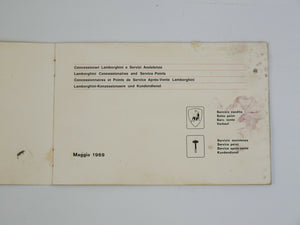 1969 Lamborghini Dealer Directory Manual Handbook Miura Islero Espada