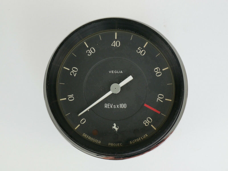1964-66 NOS Ferrari 275 GTB GTS Veglia Tachometer Rev Counter Gauge