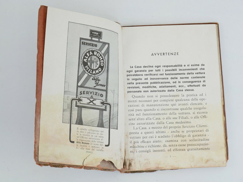 Alfa Romeo 6C 2300 Owner's Handbook