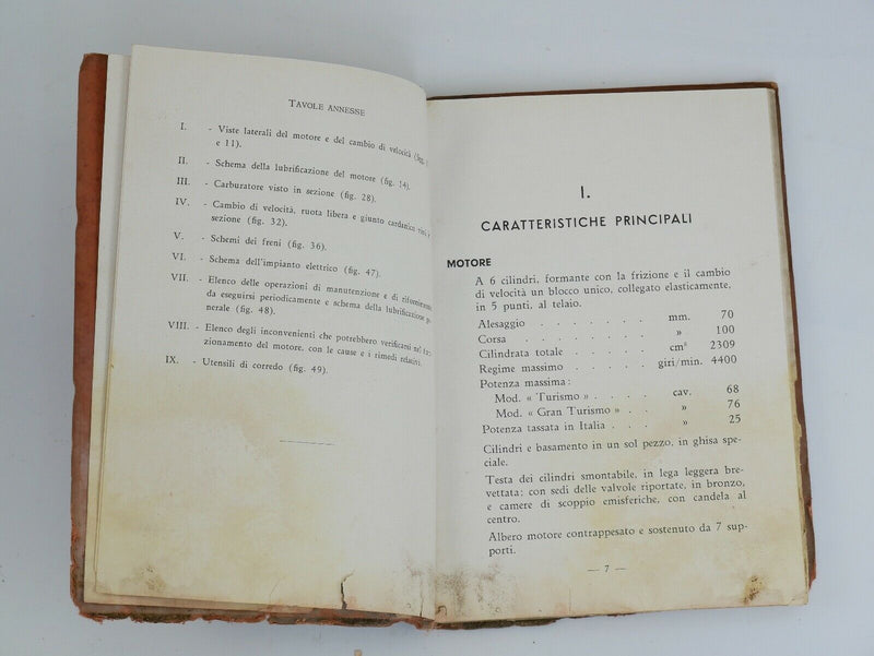 Alfa Romeo 6C 2300 Owner's Handbook