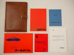 1973 Ferrari 246 GT Dino Owner's Manual Pouch Set