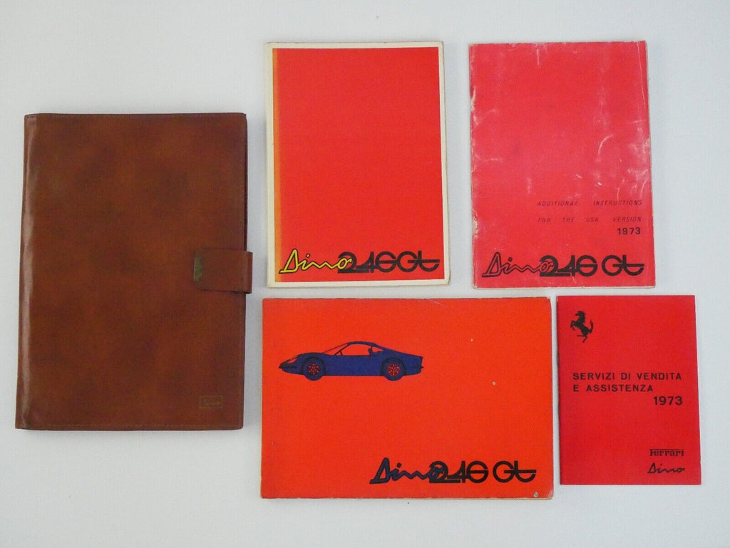 1973 Ferrari 246 Dino Owner's Manual Pouch 